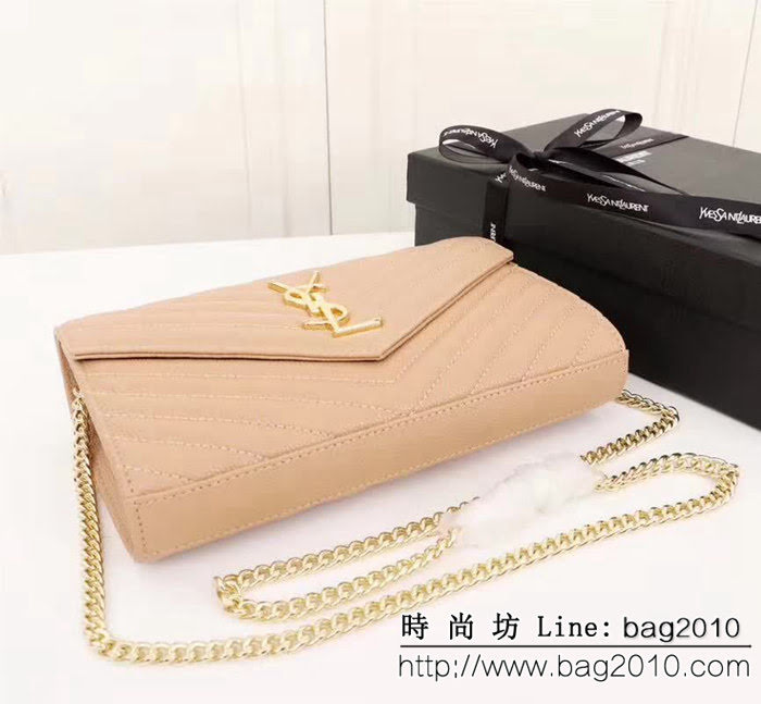 YSL聖羅蘭 爆款 魚子醬牛皮鏈條小包 可當手包用 26801 YAS1259